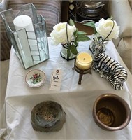 Glassware, vases and trays