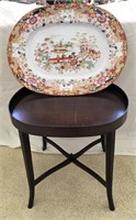 Oriental plate and display stand