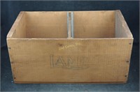 Lamb Brand Apples Crate Wooden W/ Divider