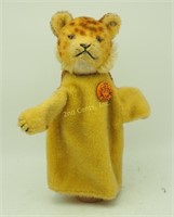 Steiff Spotted Leopard Puppet Plush Toy W/ Button
