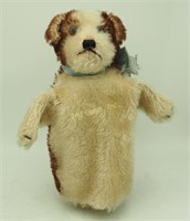 Steiff Dog Molly Puppet Plush Toy W/ Ear Tag