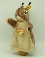 Steiff Hopsi Squirrel Puppet Plush Toy W/ Tags