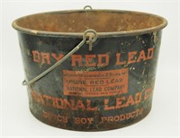 Dry Red National Lead Advertising Bucket Dutch Boy