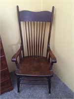 Antique Wooden Captains Chair