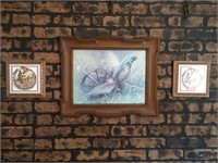 Pheasant Photo & Two Frames Duck Tiles