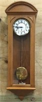 Wall Clock with Oak Case with Key