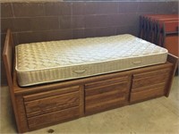 Bed with Storage and Mattress
