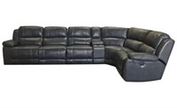 Pulaski Power Leather Sectional w/ Recliners