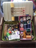 Lot of Sewing Items - Buttons & Thread