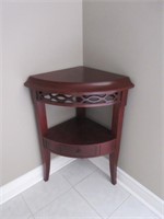 Corner Table with Drawer