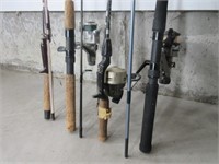 Grouping of Fishing Rods and Reels