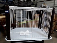 IRIS Wire Pet Playpen with Roof, Brown