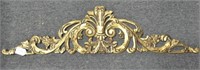 WOODEN FRIEZE CARVED, GOLD PAINT