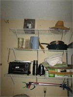 contents of shelf above freezer