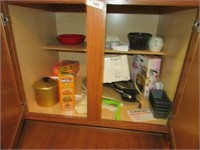 Contents of bottom cabinets