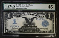 1899 $1 SILVER CERTIFICATE PMG 45
