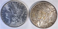 1889 & 1890 CH BU MORGAN DOLLARS