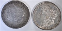 1878 REV OF 79 XF & 1878-S AU MORGAN DOLLARS
