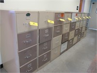 (9) HON 4-Drawer File Cabinets
