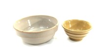 Two Pottery Mixing Bowls