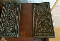 2pc Solid Bronze Decor