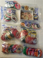 large lot of show buttons