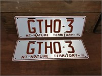 GT HO 3 Northern Territory number plates