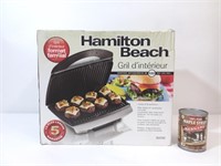 Gril d'intérieur Hamilton Beach famili size grill