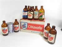 Caisse de bière O'Keefe + 10 bouteilles diverses