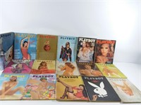 16 Playboy 1964 à 1983 dont un numéro special