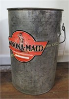 Winona-Maid 13 1/4" metal bucket
