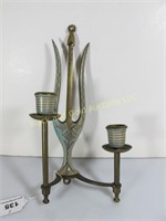 Brass candle holder wall hanger