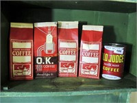 Lot: 5 coffee bags and can