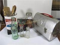Lot: assorted kitchen & other items