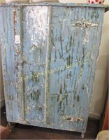 Painted antique jelly cupboard