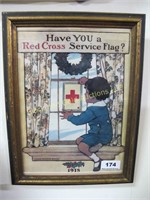 1918 framed Red Cross picture
