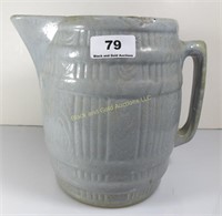 Gray 8" stoneware pitcher