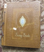 Vintage scrapbook and contents