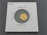 1857 Dated California Gold Half Dollar
