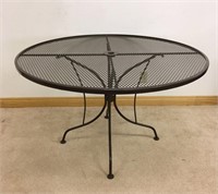 MATCHING WROUGHT IRON PATIO TABLE