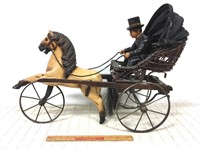 UNIQUE HORSE AND CARRIAGE ACCENT PIECE