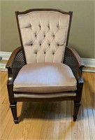 SR- Vintage Cane sided Wooden Chair