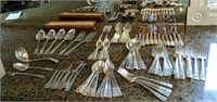 KT- Large lot of Community Silver Plated Flatware