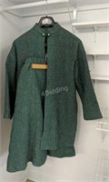SW- Vintage Mid Century Hand Woven Skirt & Jacket