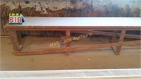 Work Bench-Wooden approx: 20'L with Wooden Boxes