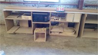 Work Bench-MDF with Cubbies, Microwave(not