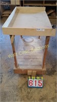 Work Bench-Wooden with Casters