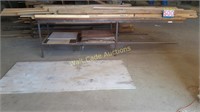 Work bench-Metal legs & Wood Top W/ Shelf under