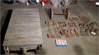 Lot of Steel Casters for Utility Carts
