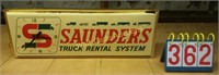 Hanging Sign-Lighted "Saunders"(not tested)